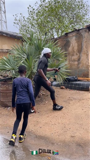 In The Rain _ Fitness Is Fun 🇳🇬❤️🇿🇦 #chiloxtheexuberant #kingofsquats #trending #viral #glutes