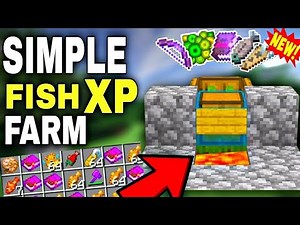 Minecraft 1.19 : Simple Unlimited {Fish Xp Farm Glitch} | Tutorial Bedrock | Level 0-30 in Seconds!