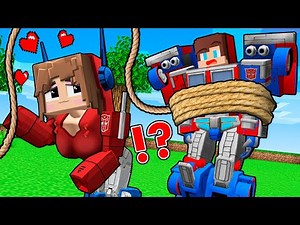 JJ's Girl TRANSFORMER Trap for JJ OPTIMUS PRIME! BEST of JJ and Mikey in Minecraft - Maizen