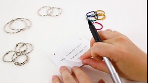 BAZIC Products Loose Leaf Binder Ring 2", Book Rings Binder Rings, Nickel Plated Steel Metal Ring for Flash Cards, Index Card, Keychain (6/Pack), 1-Pack