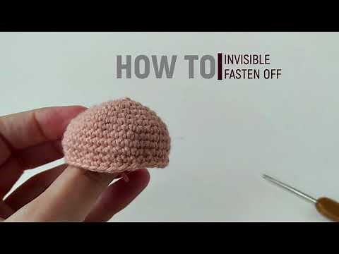 How to invisible fasten off in crochet