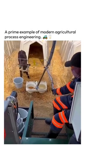 The Technology on Instagram: "A prime example of modern agricultural process engineering. 🚜🥛 ​This specialized vehicle, often called a "milk taxi" or "calf feeder," is a complete mechatronic system designed for high-efficiency liquid feed delivery on large-scale dairy farms. ​From an engineering standpoint, it combines: ​Fluid Dynamics: A tank, pump, and metered dispensing nozzle to deliver a precise, consistent volume of milk/formula at the correct temperature. ​Process Optimization: It trans