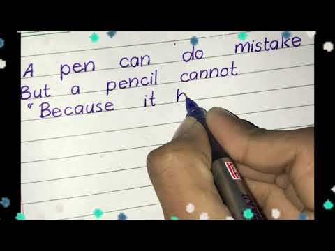 Simple handwriting in pen✍🏻