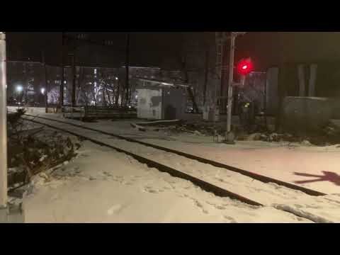 Sounds of a CSX Train Coming Lansdale PA 1/20/26 #csxrailroad #railfan #bnsf #train #csx #horn #rail