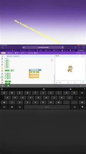How to make a simple quiz question on scratch (tutorial)