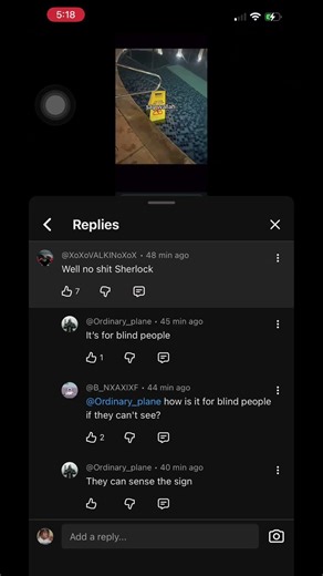 How is it for blind ppl if they can’t see lol