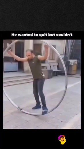 VISHHU 😎 on Instagram: "This video captures a high-energy, somewhat chaotic performance using a Cyr wheel—a large metal ring used in acrobatic arts. The Initial Spin: The performer starts by spinning the wheel on its edge. As he gains momentum, he transitions into a horizontal spin where his body is suspended, rotating rapidly within the ring. The “Out of Control” Vibe: The video is edited (or the performer is intentionally playing it up) to make it look like he is trapped in a never-ending, hi