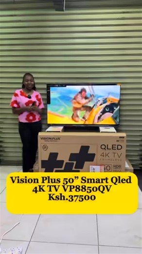 Leviticus Electronics on Instagram: "Vision Plus 50” Smart QLED 4K TV — VP8850QV 💸 Ksh. 37,500 Only! Upgrade your home entertainment with vibrant QLED colors, stunning 4K clarity, and smart features that make streaming easy and fun! 🎬✨ 📍 Shop F18, RNG Plaza 📞 0702750750 / 0715275848 / 0711152252 🌐 https://le.co.ke #VisionPlus #SmartQLEDTV #4KTV #HomeEntertainment #AndroidTV LeviticusElectronics leco_ke"