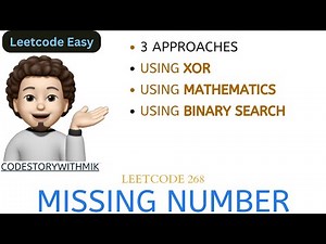 Missing Number | Multiple Approaches | Leetcode 268