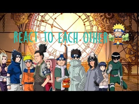 naruto genin chunin react to each other #naruto #gachareact 0.60x or 0.65x
