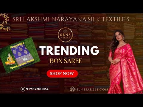 ✨ Trending Box Saree collection’s // Sri Lakshmi Narayan silk and textiles 💥📈