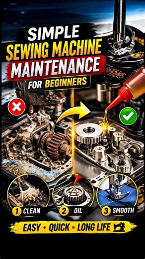 Simple Sewing Machine Maintenance for Beginners #sewingtutorial #sewingmachine #sewingmachinetips