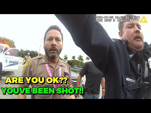 21 Year Old Cop Gets Shot!!! Crazy Shootout!!! Doral, Florida - October 22, 2021 - Exclusive!!!