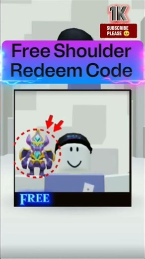 🥵Free Shoulder Redeem Code🤯Subscribe🤔 #freerobloxitem #roblox #trending #foryou #viral #gamingshorts