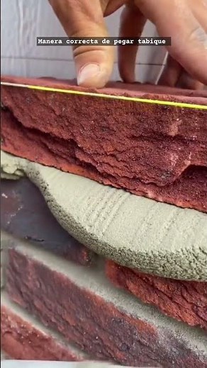 la manera más correcta de pegar tabique en la albañilería