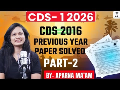 CDS Previous year | Errors PYQ's Solved | Detailed Analysis | UPSC CDS 2026
