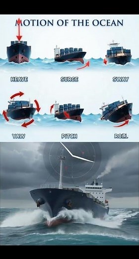 🌊 MOTION OF THE OCEAN: 6 TYPES OF SHIP MOVEMENT 🌊