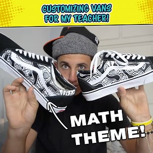 32K views · 1.3K reactions | Custom Math-Themed Vans for My Teacher 燐 | MARKO | Facebook