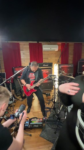 Plutonia video shooting 🎬🎶🤘 #videoshooting #studiosession #musicstudio #studioblaze #kingoliverstudio | Studio "Blaze"