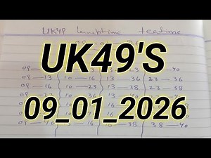 Uk49 Lunchtime And Teatime Prediction 09-01-2026,