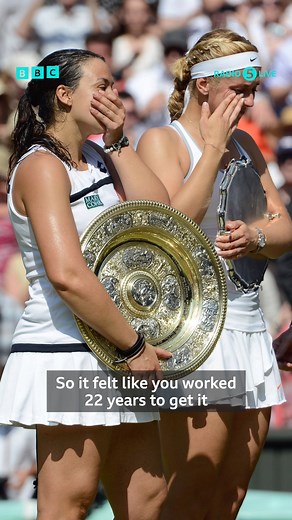 🏆 "You give back the trophy..." #WIMBLEDON 2013 Ladies Singles Champion Marion Bartoli explains what happens after the final ceremony. 🏆 "If you want to have it again, you have to win it again!" 🎧 Listen on BBC Sounds | BBC Radio 5 live