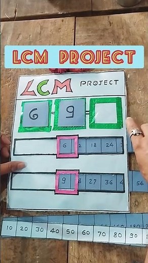 LCM Project🔥🔥#TLM for primary School📚# Maths Tlm for Class4#class5#sweetsir