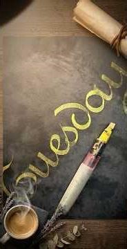 Penmanship - Artistic lettering method: TUESDAY #short