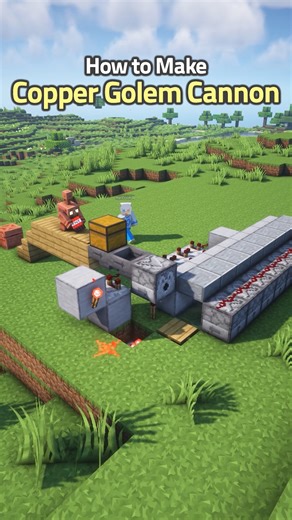 만두민 ManDooMiN on Instagram: "Minecraft Copper Golem TNT Cannon 💣🧨 ============= Shader Pack: BSL v10.0 Resource Pack: Prime's HD Texture ============= #minecraft #minecraftbuilds #minecraftbuild #minecrafthouse #minecraftmemes #minecraftinterior #minecrafters #마인크래프트 #minecraftredstone #minecraftarchitecture #minecraftart #minecraftonly #minecraftbedrock #minecraftideas #minecraftmods #minecraftfarm #minecraftbuildings"
