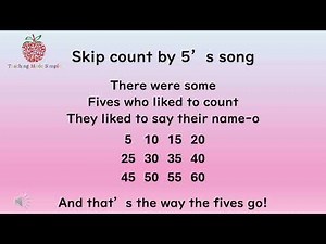 Skip count by 5’s song