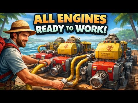Connecting Fuel Pipes to All Engines in Raft! 🚢⚙️ Full Power Setup! #raft ‪@gamingslayer7071‬