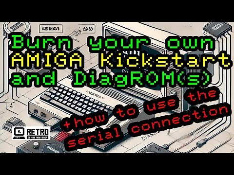 Burn and use Amiga Kickstart & DiagRoms (incl. serial connection) #pcbway #amiga #diagrom #kickroms