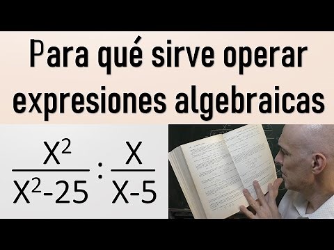 Operations with algebraic expressions. What is this for?