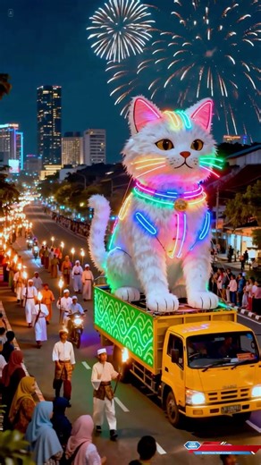 takbiran idul fitri karnaval takbir keliling 2026 #takbiran #idulfitri #funny #kucing
