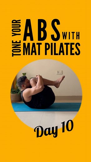 5.6K views · 33 reactions | Day 10: Tone your ABS and strengthen your core muscles with mat pilates exercise #pilates #absworkout #pilateslife #abs | Yogätmanam | Facebook