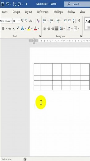 How to create tables in Word #shorts #viral #wordtips