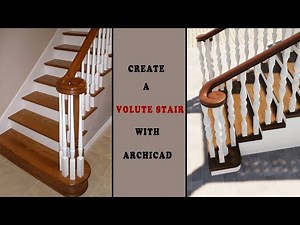 Model a Volute with Archicad's railing tool [Model a Volute Stair with Archicad Section 3]