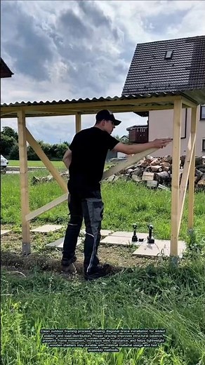 Smart Wooden Shelter Build Using Simple Structural Bracing