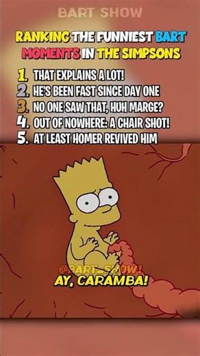 RANKING THE FUNNIEST BART MOMENTS IN THE SIMPSONS