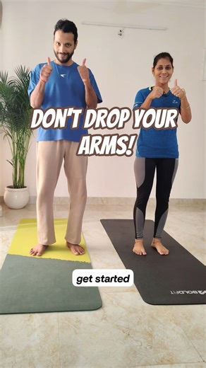 Don't DROP your arms 💪- Can you continue for 5 minutes? #shorts