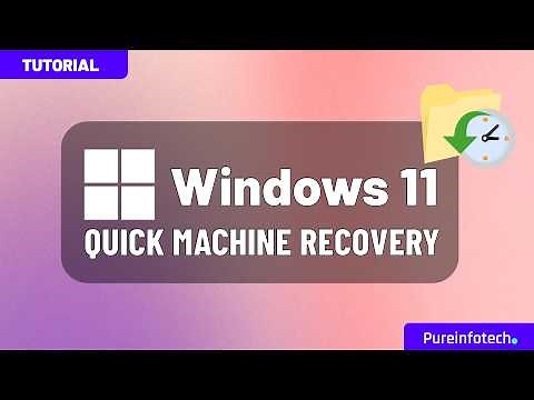 Quick Machine Recovery (QMR) for Windows 11 to fix PCs that can't boot