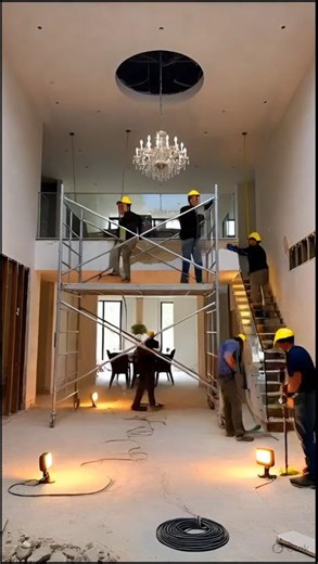 Before and after: complete renovation of a dirty and abandoned living room #beforeandafter