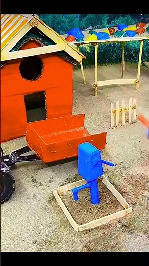 mini handpump making science project | diy tractor video | #shorts #youtubeshorts