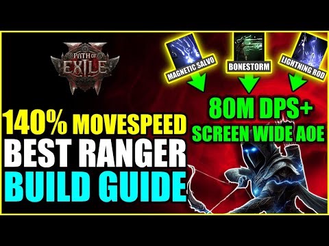 Path of Exile 2 | 140% Movespeed & 80M DPS! Best Lightning Ranger Build (PoE 2 Ranger Guide)