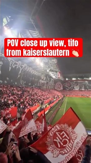 "POV: Inside the FC Kaiserslautern Tifo 🔥🇩🇪 Goosebumps at the Fritz-Walter-Stadion!"