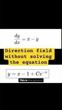 You have been solving differential equations wrong. #calculus #maths #dynamical system #ODE
