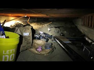 Adding crawlspace drainage and fixing broken Orangeburg pipe