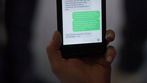 Texting can be dangerous for your health! Take a sneak peek at "Garage Sale Mystery: Murder by Text," premiering next month. | Hallmark Mystery