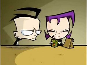 Gir and Gaz moments in the pilot episode of Invader Zim.