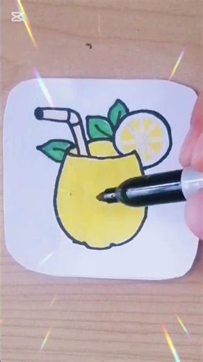 Sweet Kawaii Lemonade Doodle! 🍋💛 Satisfying Summer Drink Art!