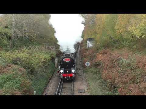 Clan Line speeds along the South West line to Portsmouth! 15/11/25